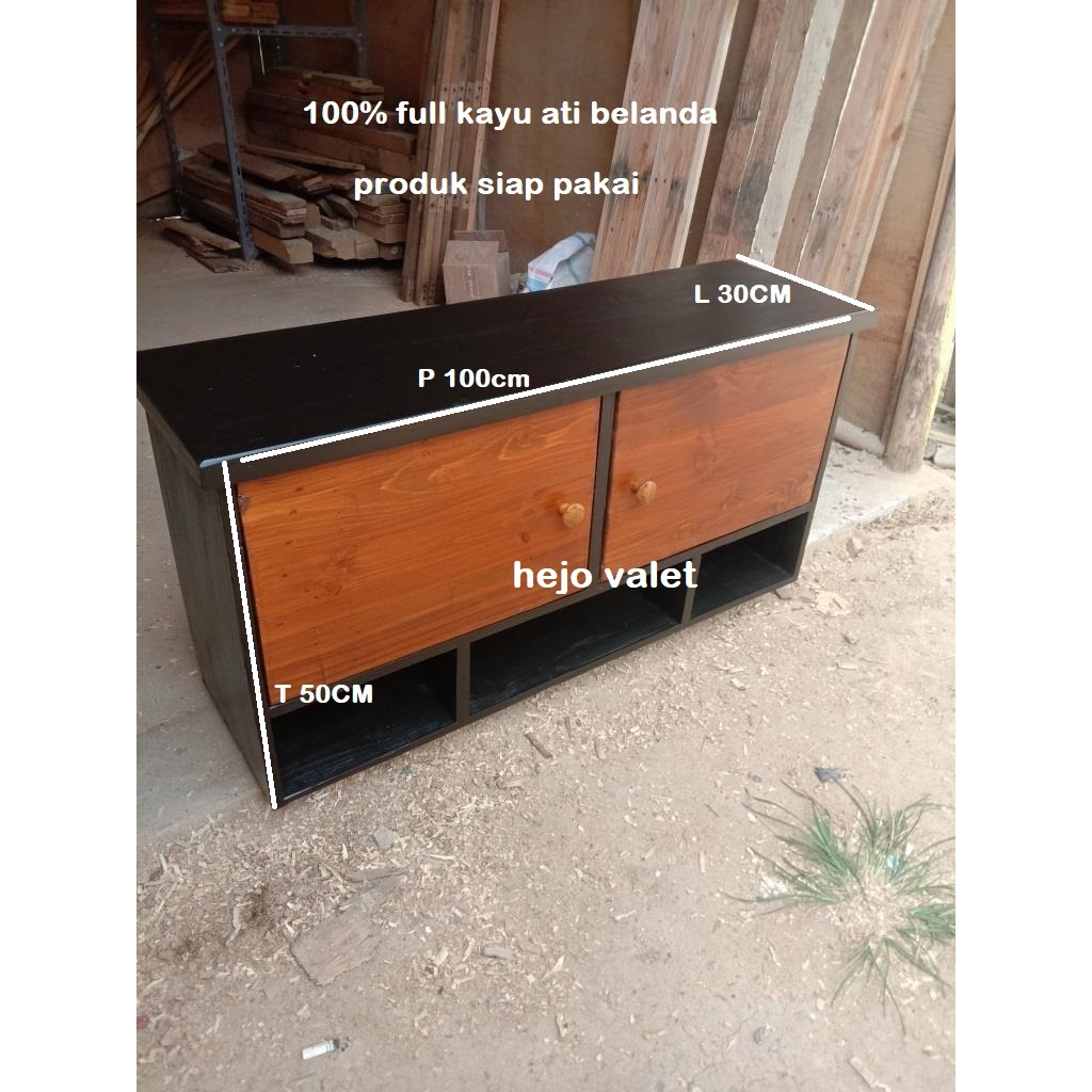 GROSIR Rak dapur rak dinding kichen set 100% full kayu jati belanda siap pakai kokoh dan tahan lama