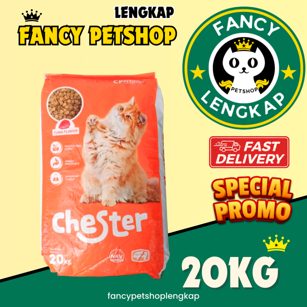 CHESTER TUNA CAT FOOD 20KG makanan kucing chester