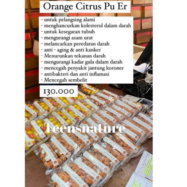 

Orange Puer Tea Slimming Pelangsing Alami