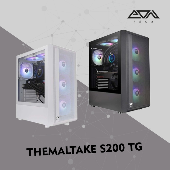 THERMALTAKE S200 TG ARGB PC Casing Case ATX Mid Tower Chassis
