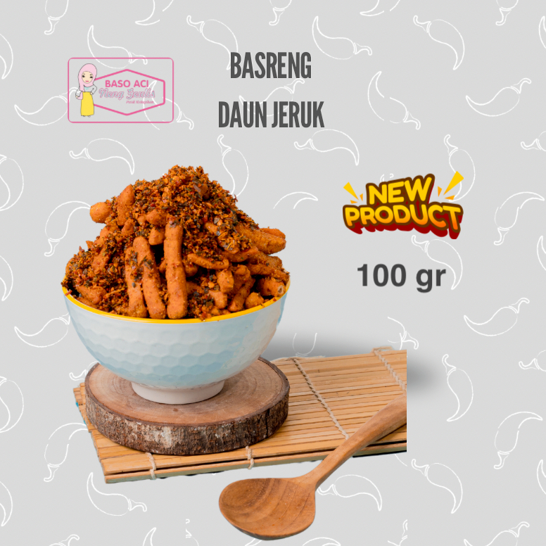 

Baso Aci Neng Geulis - Keripik Basreng Daun Jeruk 100gr - Bacineng Food