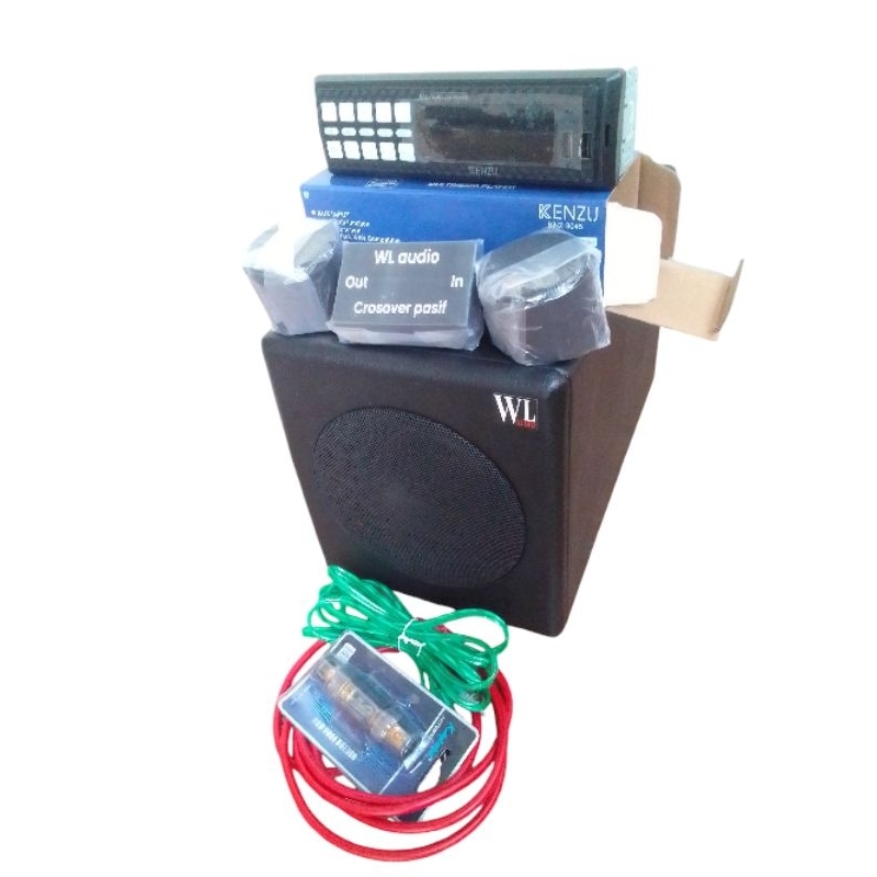 paket audio mobil Subwofer 6" aktif