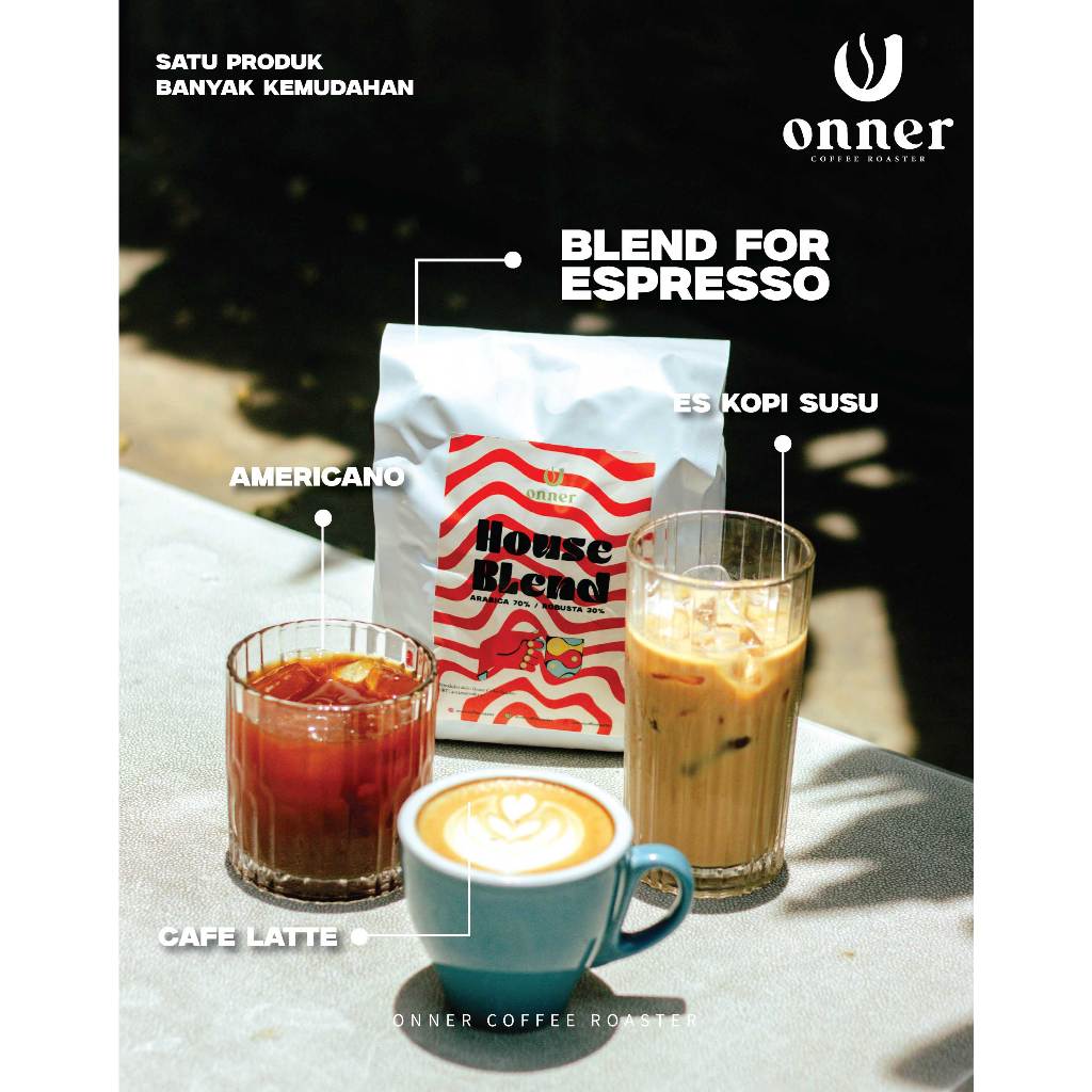 

House Blend Robusta 30:70 Arabika, Spesial Es Kopi Susu Espresso