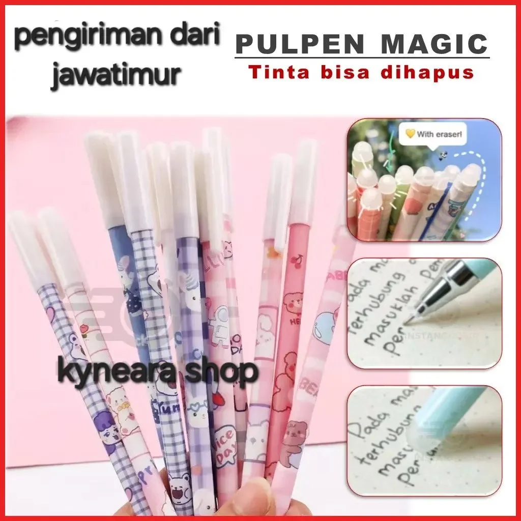 

pulpen gel ajaib / bolpoint bisa dihapus karakter