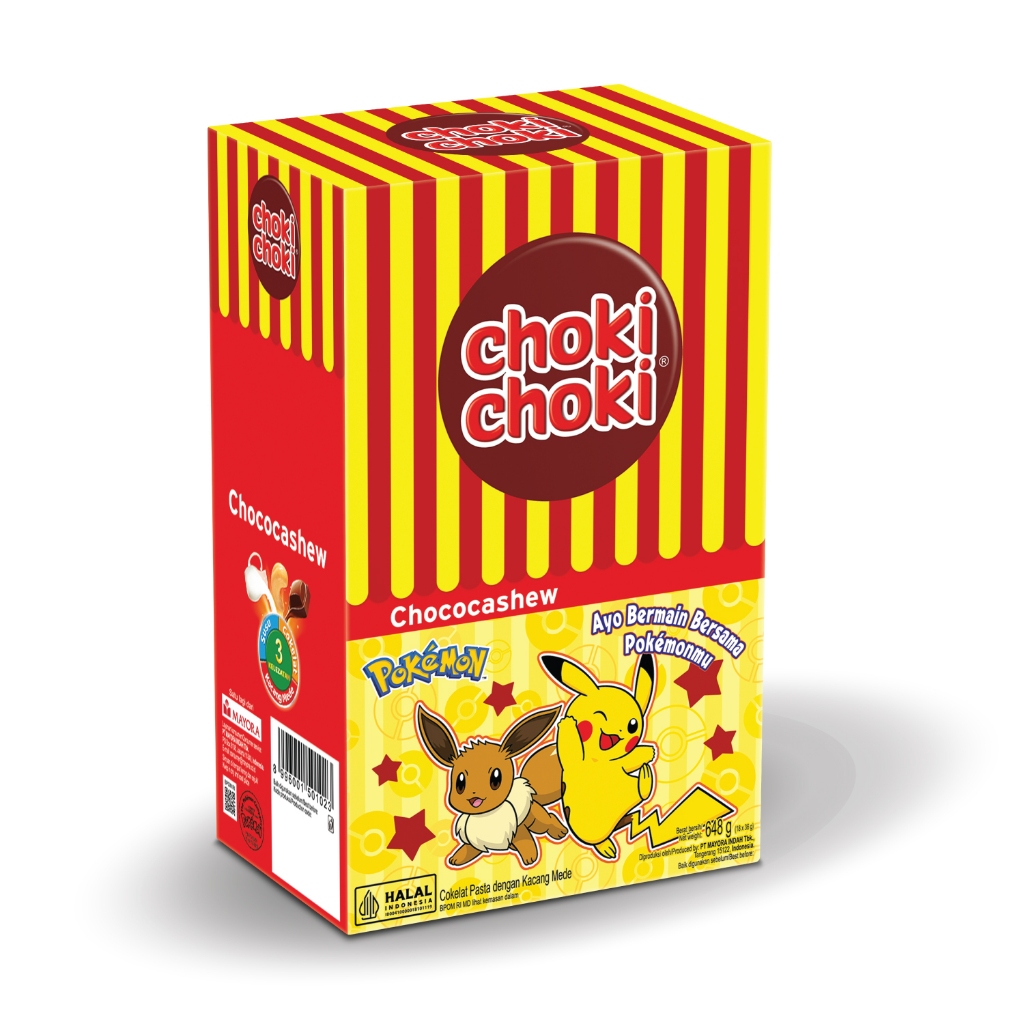 

Choki-Choki cashew Pokemon GT 1 box isi 20 @9 gram