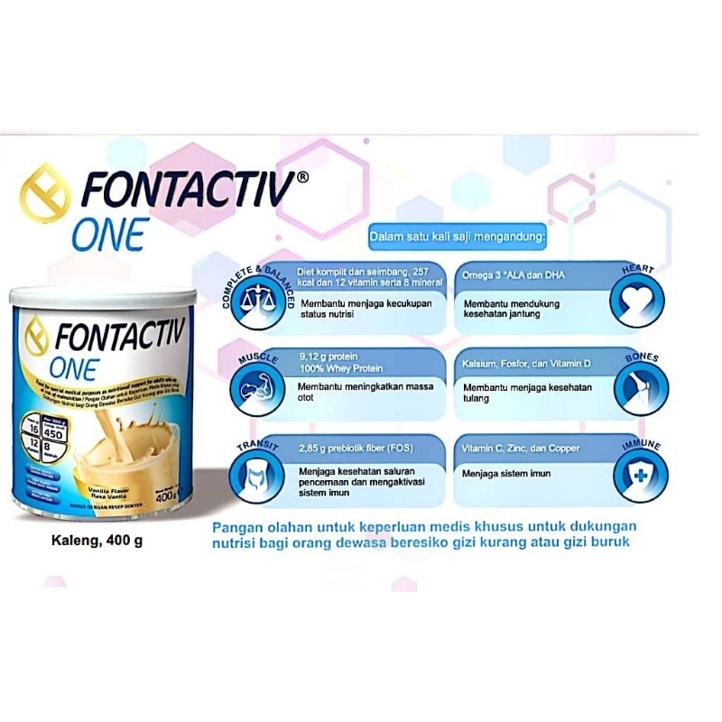 

fontactiv one original 100% kemasan 400gr