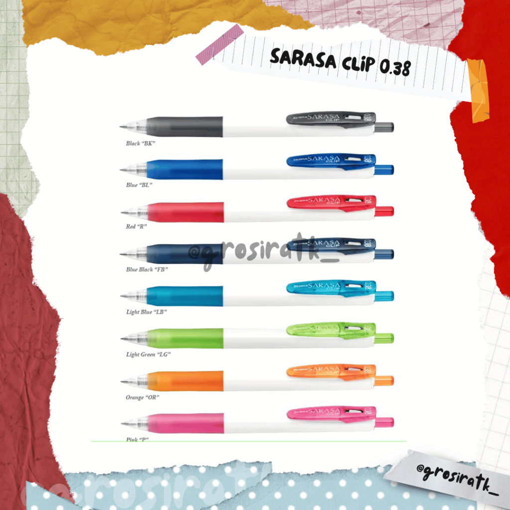 

ZEBRA Pulpen Sarasa Clip 0.38