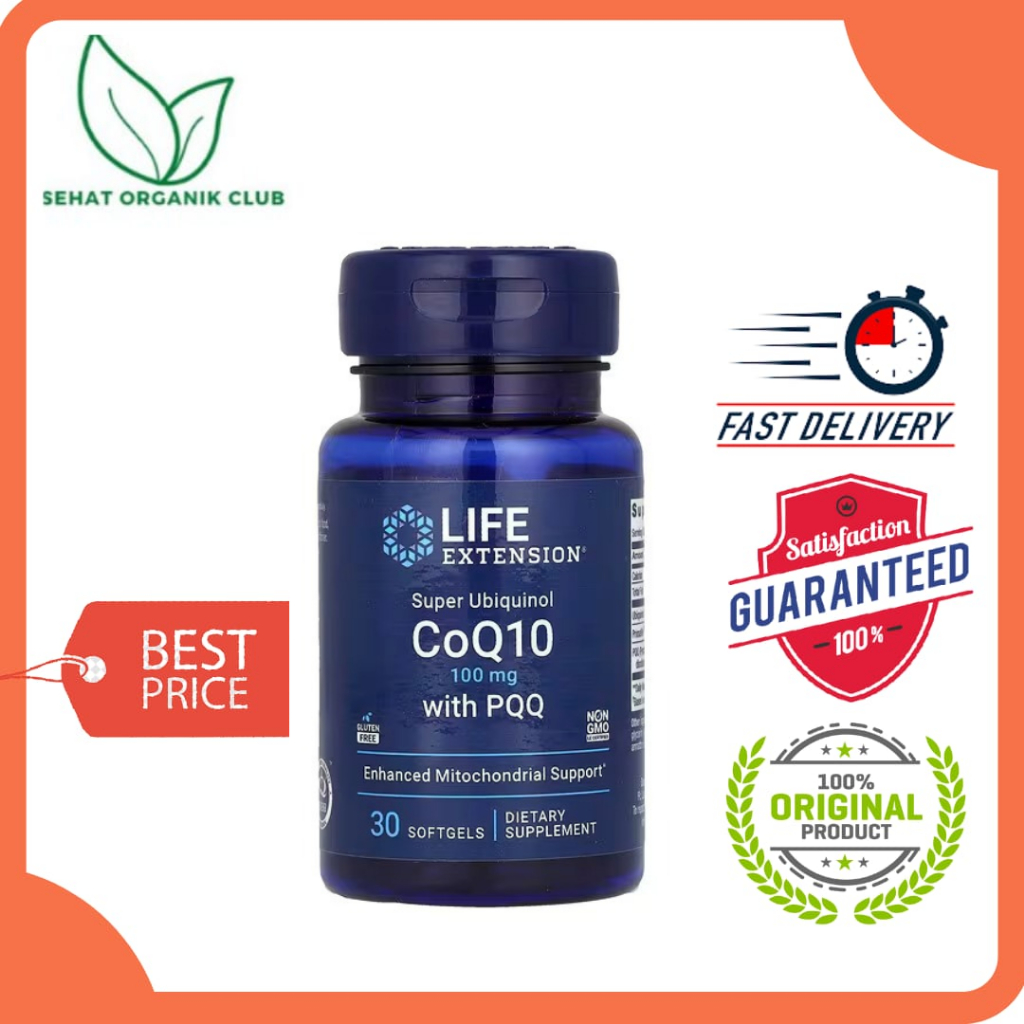 Super Ubiquinol Coq10 With PQQ 100 Mg 30 Softgel - ORI USA