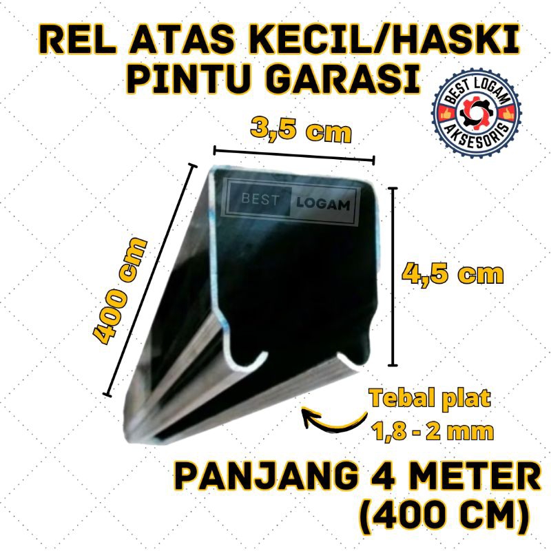 Rel atas haski/kecil pintu besi rel henderson pintu lipat sliding - 4 Meter