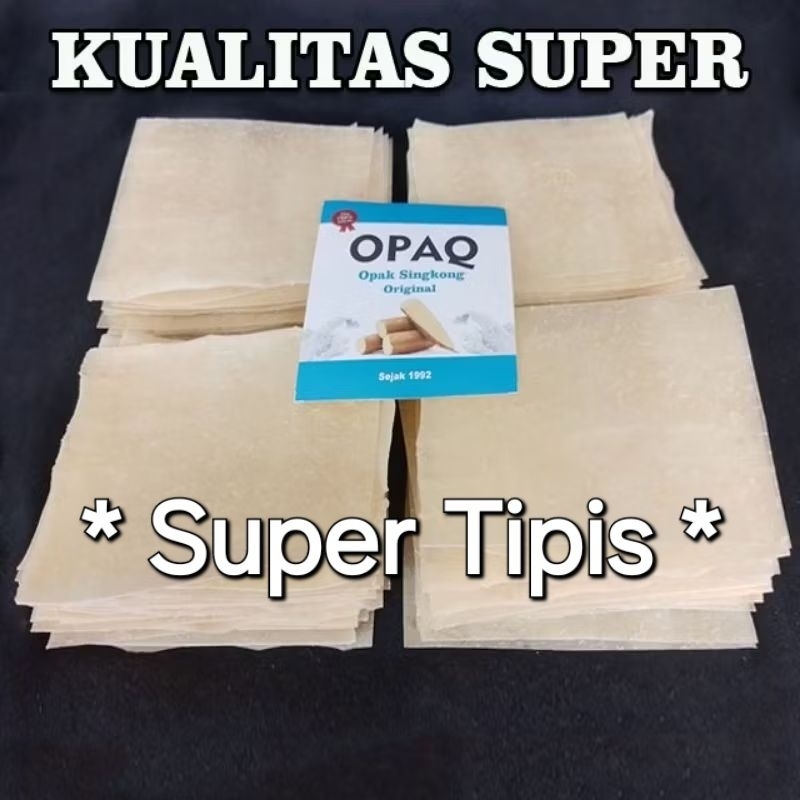 

Opak Singkong super tipis gurih renyah potongan persegi kecil