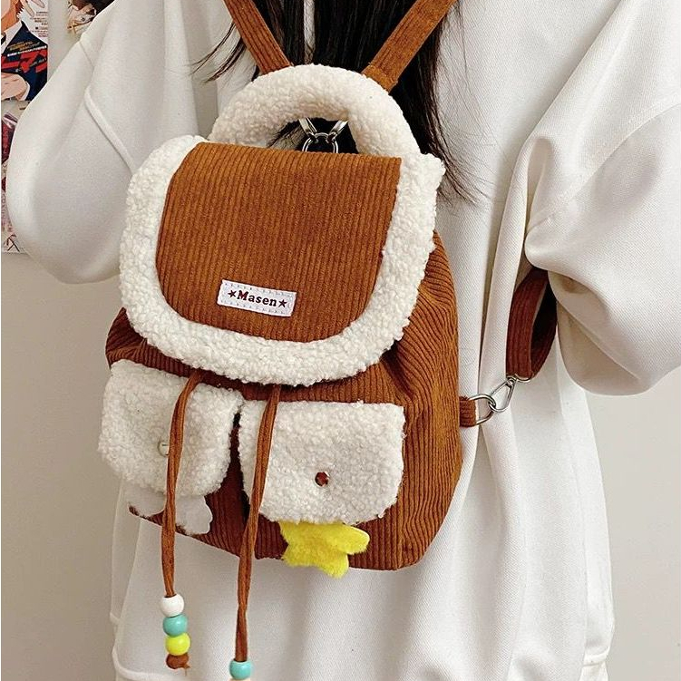 Tas Ransel Cewek Kecil Tas Gendong Wanita Serut Mini Backpack Korean style