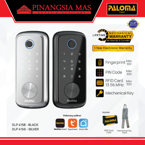 PALOMA DLP 415 Digital Lock Smart Home Door Kunci Pintu Deadbolt Wifi
