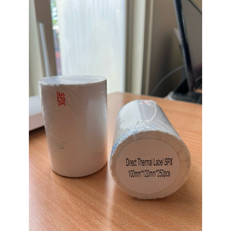 

Kertas Label Thermal logo SPX 100x120mm isi 250 lembar