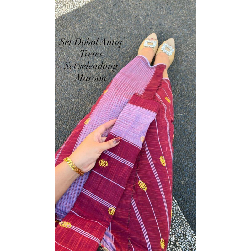 Tenun Endek Dobol Set selendang