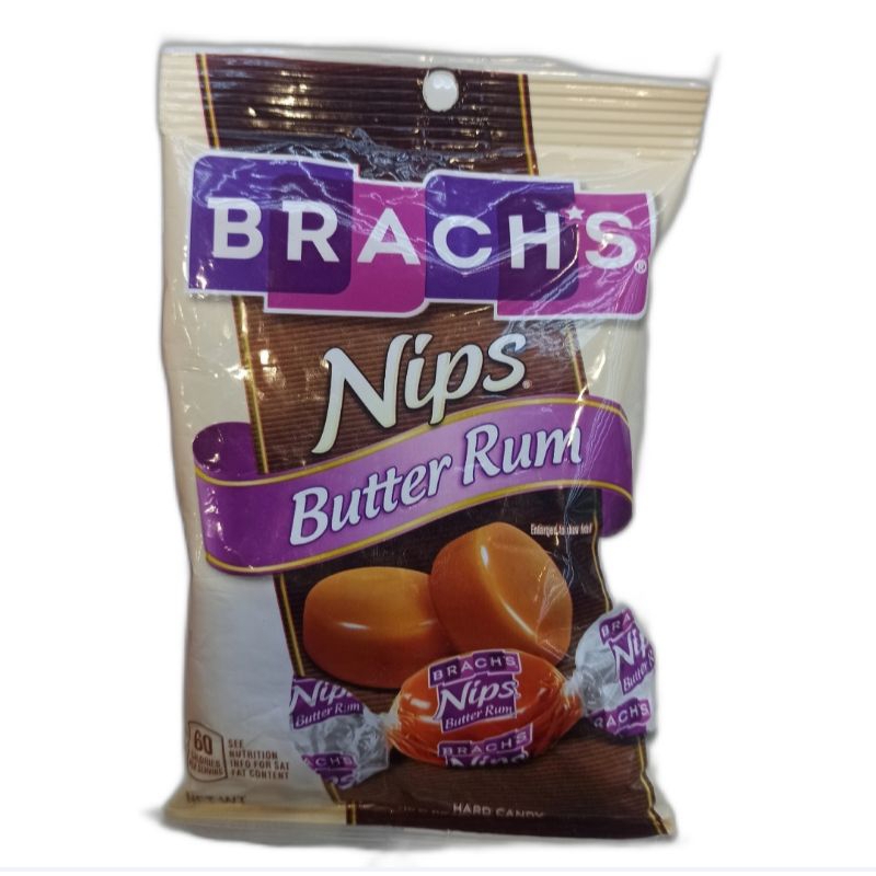 

Brachs Nips Butter Rum 92g / Brachs Permen keras Rasa Butter Rum Mentega 92g