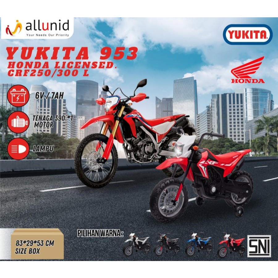 Mainan Anak Motor YUKITA - 953 licensed HONDA CRF250/300L