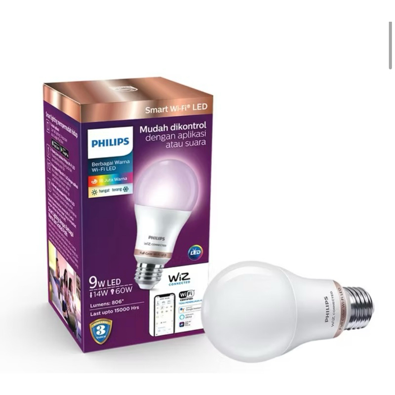 lampu philips smart led 9w