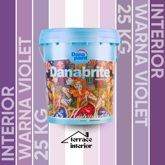 Cat Tembok Interior Danapaint Danabrite Warna Violet 25 Kg
