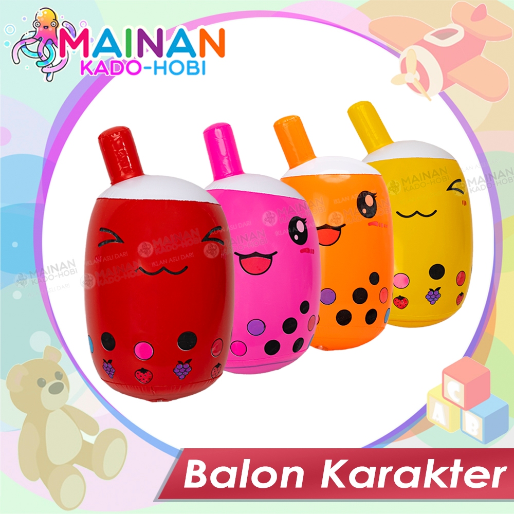 MAINAN ANAK LAKI DAN PEREMPUAN BALON TIUP KARAKTER LUCU