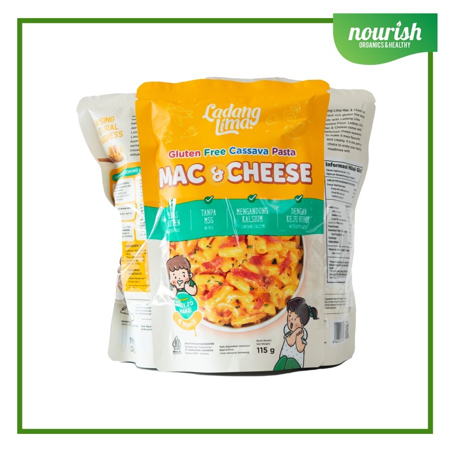 

Ladang Lima Gluten Free Cassava Pasta Mac & Cheese - FREE LUNCH BOX