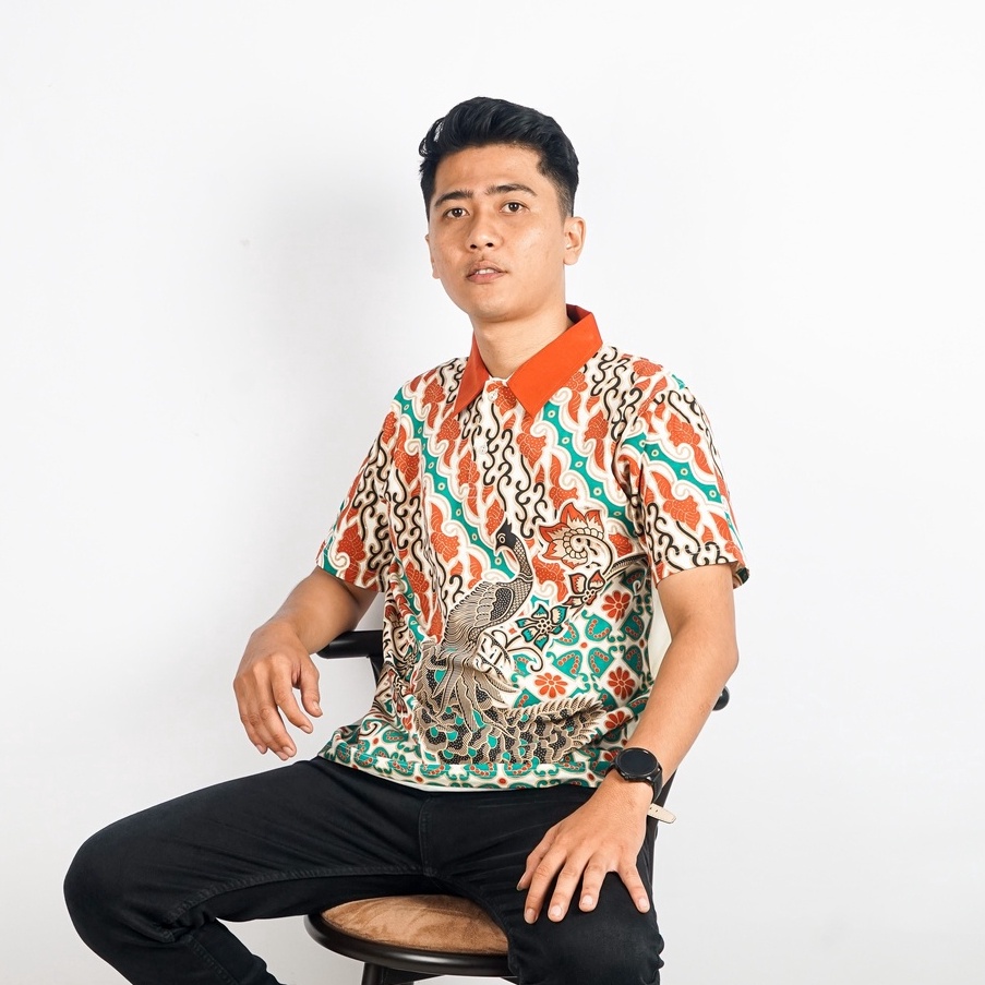 KODE N3Q KLAMBEN Kaos Kerah Polo Jumbo Premium Batik Lereng Prana