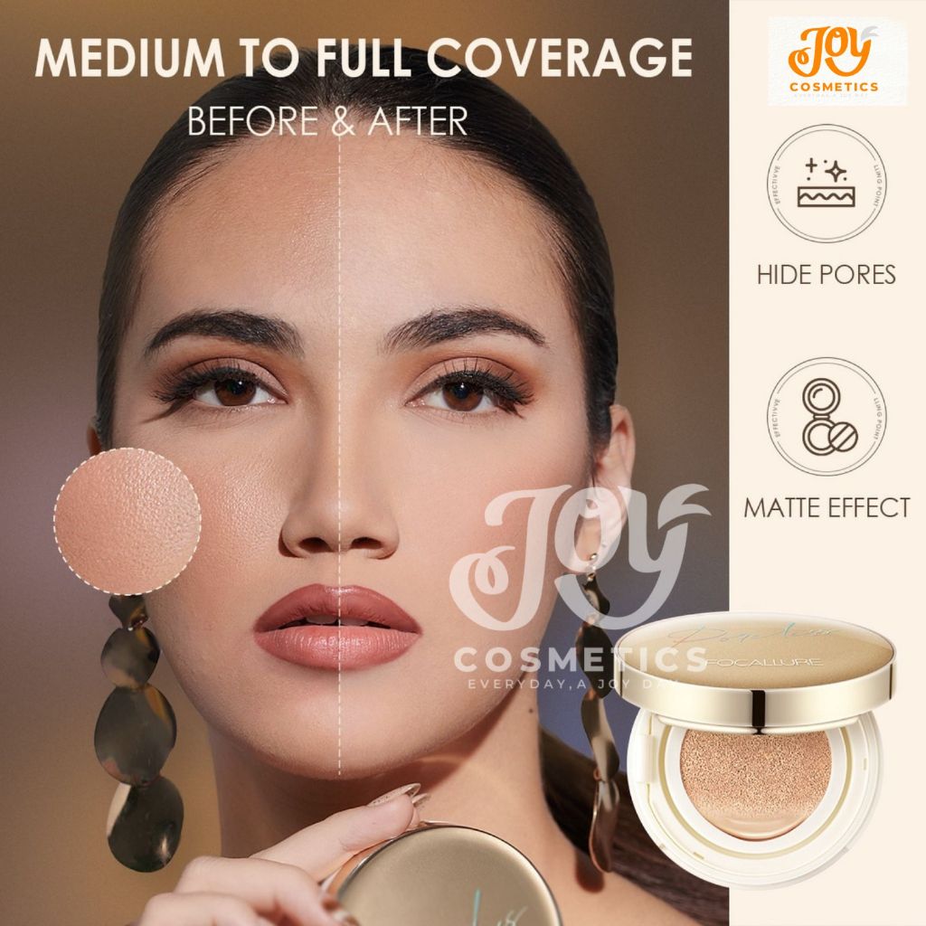 FOCALLURE Poreless BB Cushion Foundation Full Coverage