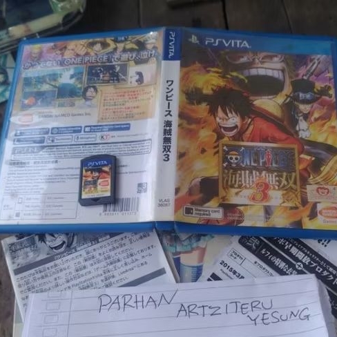 Catridge/Kaset PS Vita Original One Piece Kaizoku Musou Reg3 Fullset Box