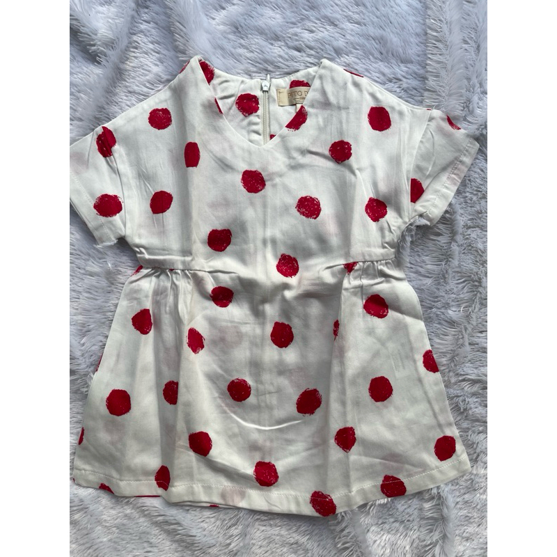 dress gaun anak perempuan preloved pito dito