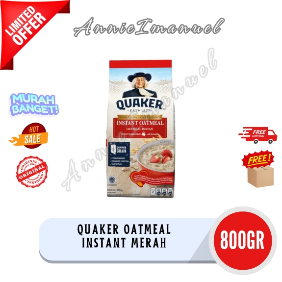 

Quaker Oatmeal Instant Merah 800GR