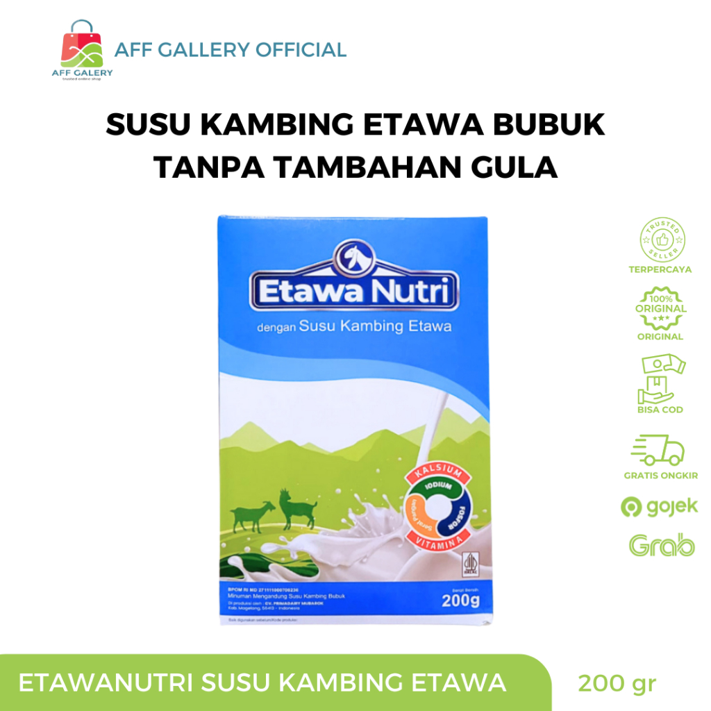 

Etawa Nutri Susu Kambing Etawa Murni Original 200gr - No Sugar Aman Untuk Penderita Diabetes