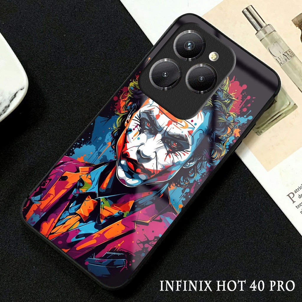 Softcase Glossy Glass Infinix Hot 40 Pro Terbaru [GC30 ] Casing Handphone Infinix Hot 40 - Pelindung