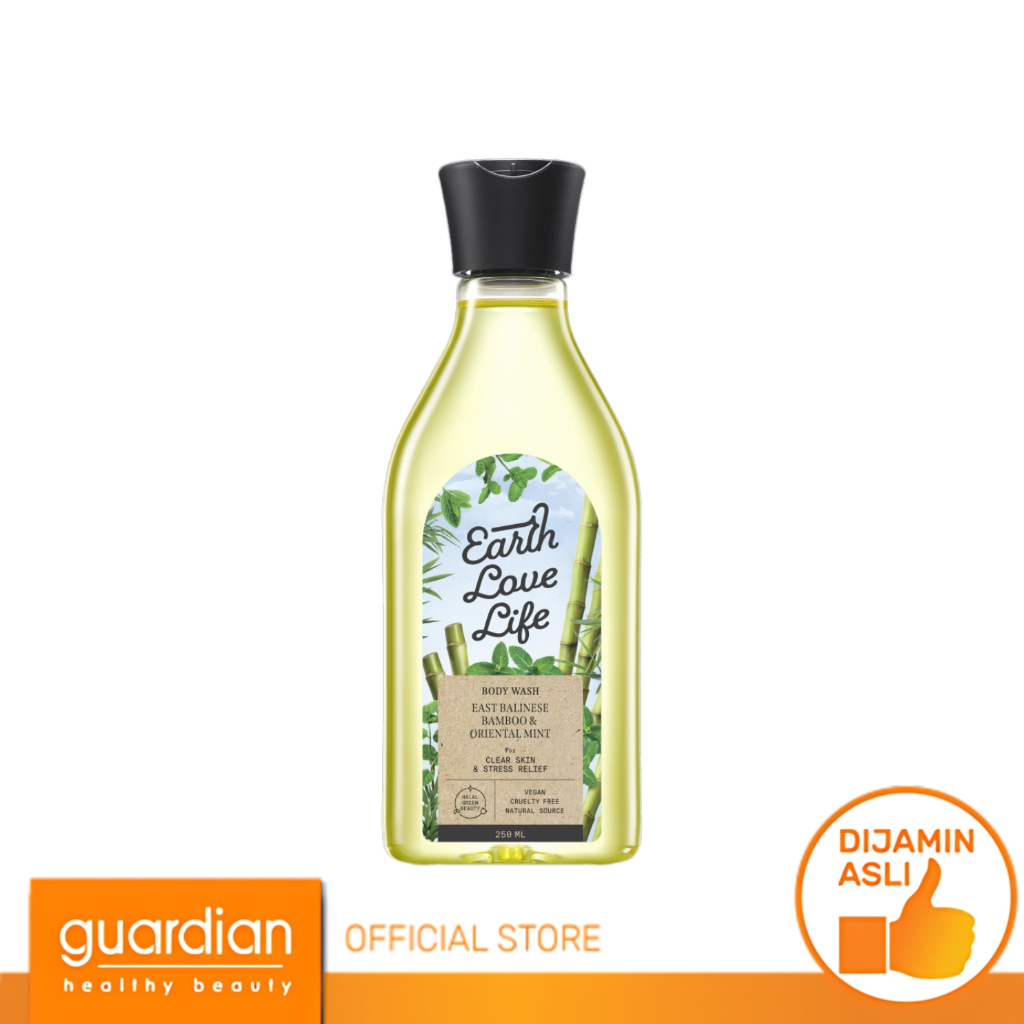 Earth Love Life East Balinese Bamboo & Oriental Mint Body Wash 250Ml - Sabun Mandi Cair Wangi Fragra