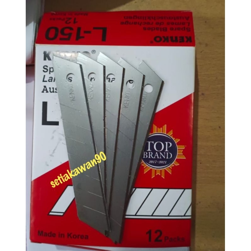 

isi silet cutter reffil kenko L150 isi silet besar cutter
