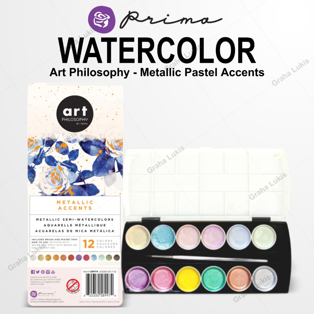 

Prima Watercolor - Art Philosophy Pastel Metallic Accents