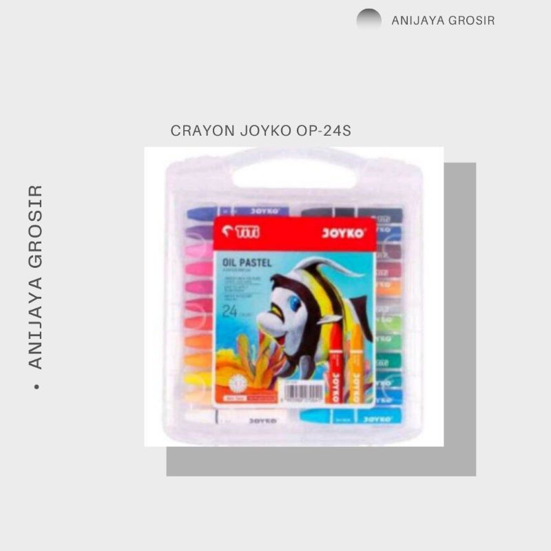 

KRAYON/PENSIL WARNA MEREK JOYKO 1SET ISI 24 WARNA OP-24S