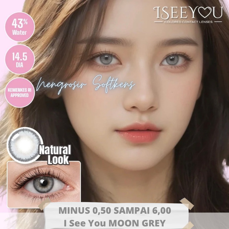 SOFTLENS MINUS I SEE YOU MOON GREY || 14,5MM || OMEGA EYECARE