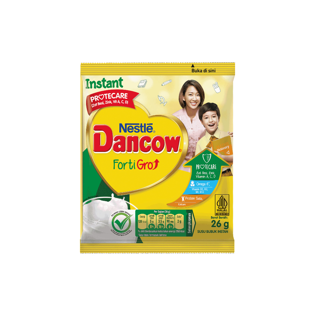 

DANCOW SUSU BUBUK GROWTH + FORMULA INSTANT RENCENG 10X27/26G