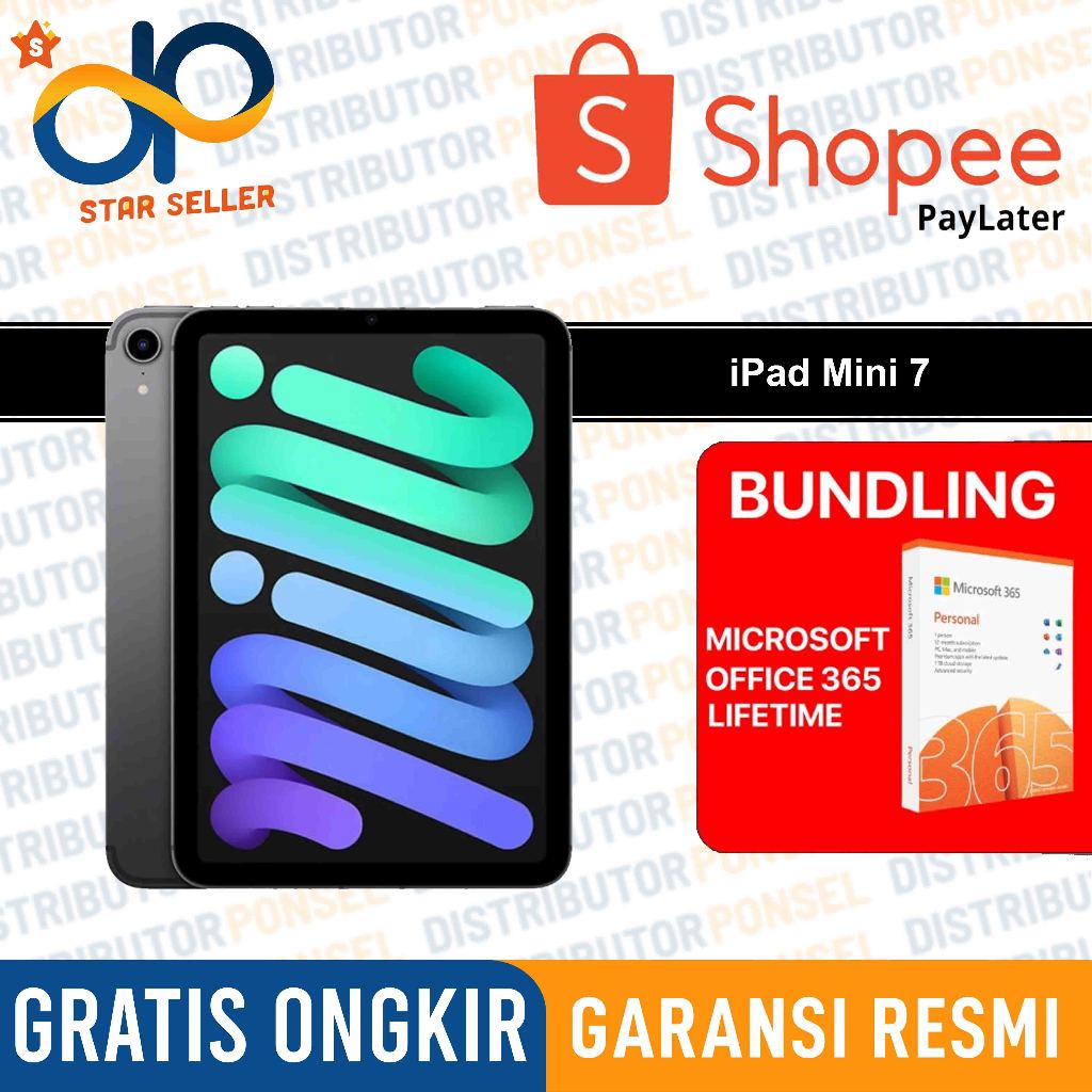 iPad Mini 7 2024 WiFi Cellular 512GB 256GB 128GB 8.3-Inch 7th Gen