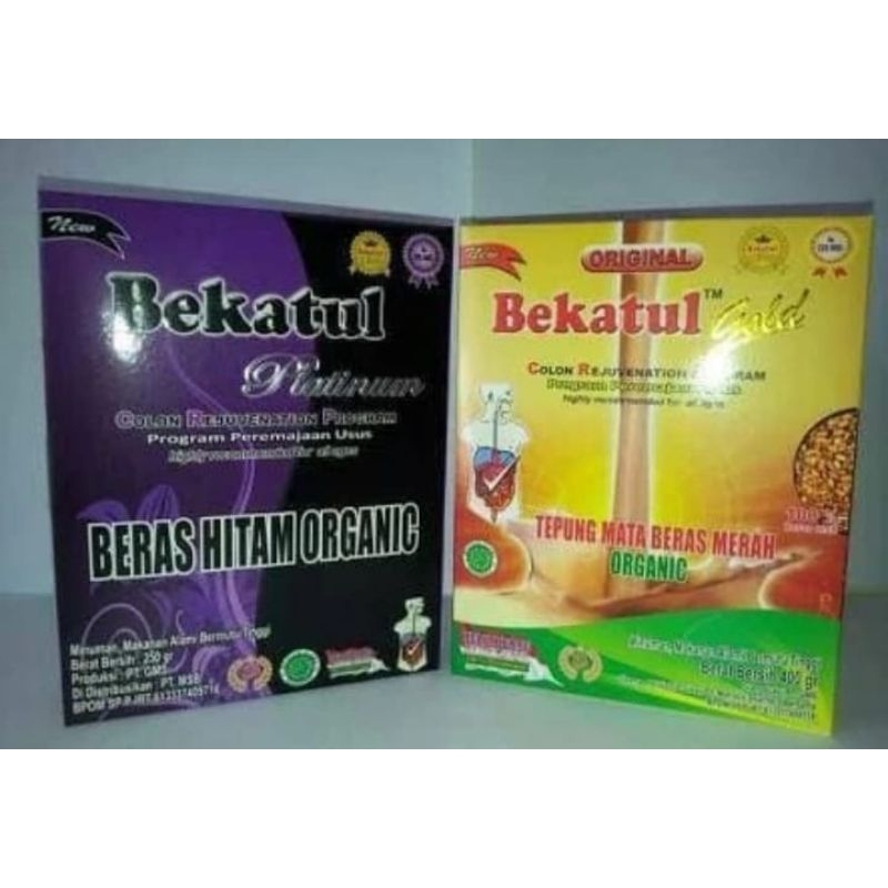 Bekatul Gold Beras Merah dan Bekatul Platinum Beras Hitam ( Organic )