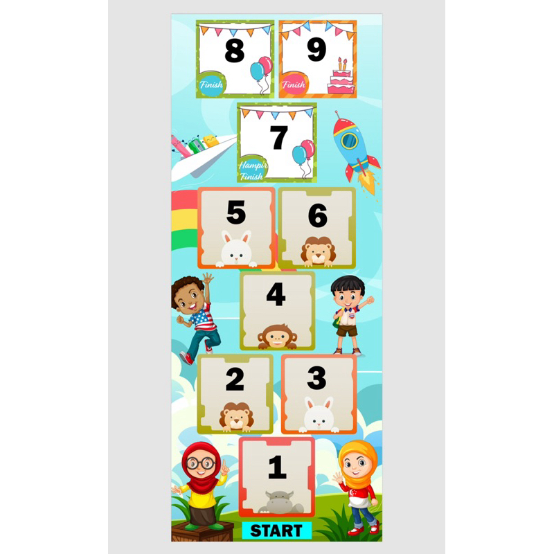 PERMAINAN KAKI / MAINAN EDUKASI ANAK / JEJAK KAKI DAN TANGAN