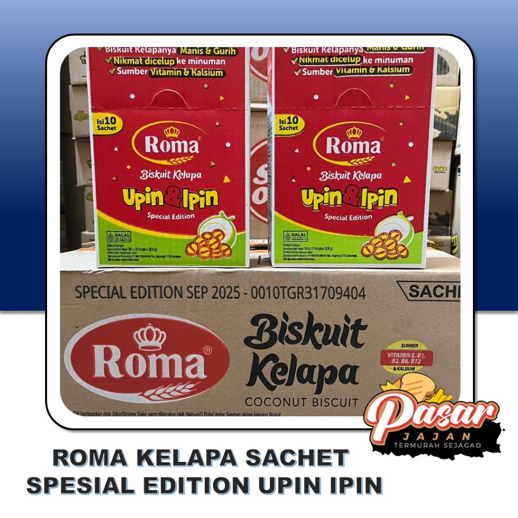 

Roma Kelapa Sachet Spesial Edition Upin Ipin Isi 10pcs x 36gr