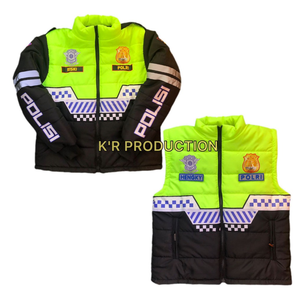 Jaket Polisi Polantas Sat Pjr Bomber Patwal Touring Terbaru 2024