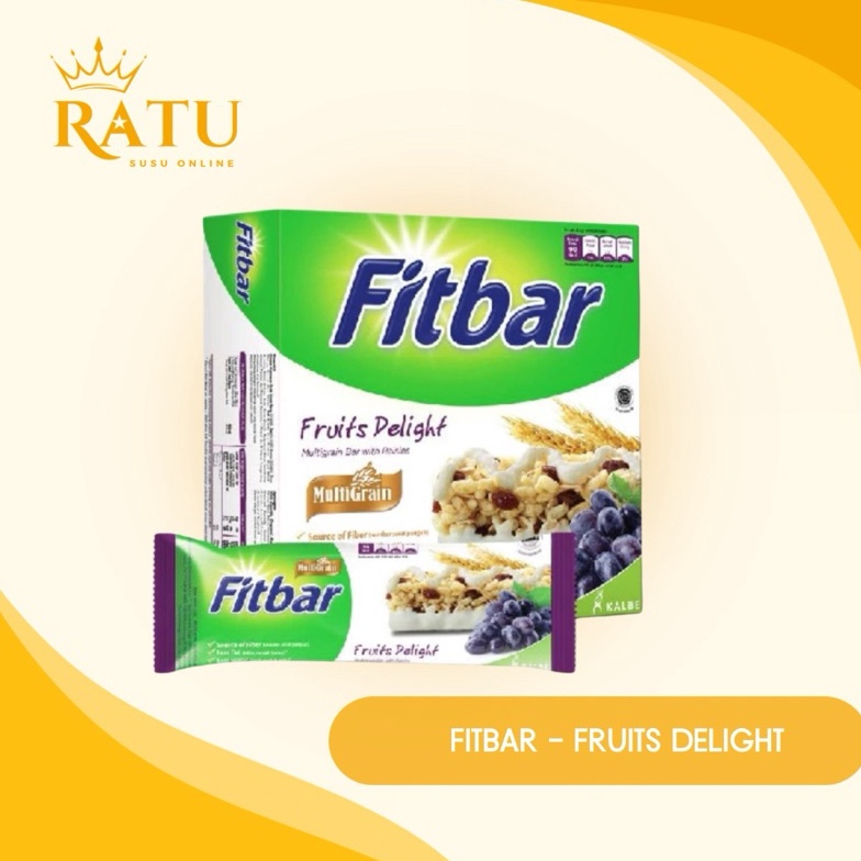 

High Quality FITBAR MULTIGRAIN FRUITS DELIGHT 1 BOX 5 pcs x 2 g