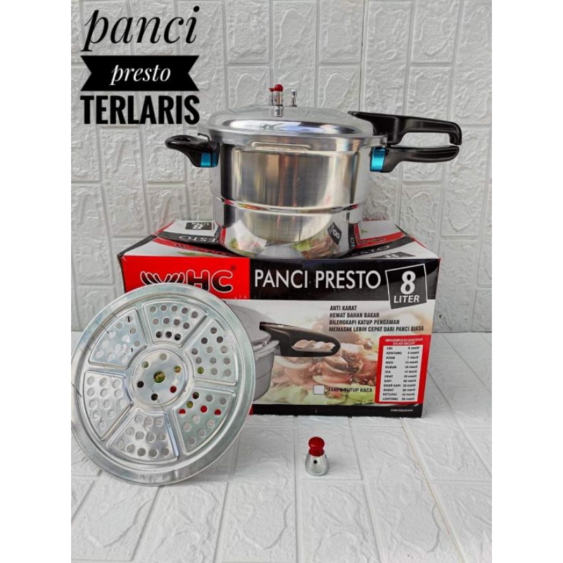 panci presto HC HAPPY CALL 8 Liter/panci presto model jadul/panci presto 2in1