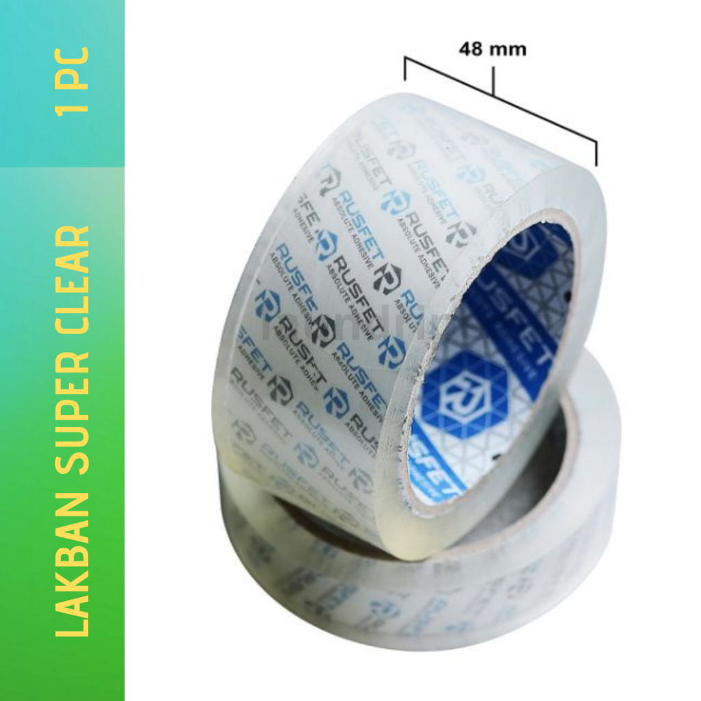 

Lakban Premium/Super Clear Rusfet 48MM X 90Y