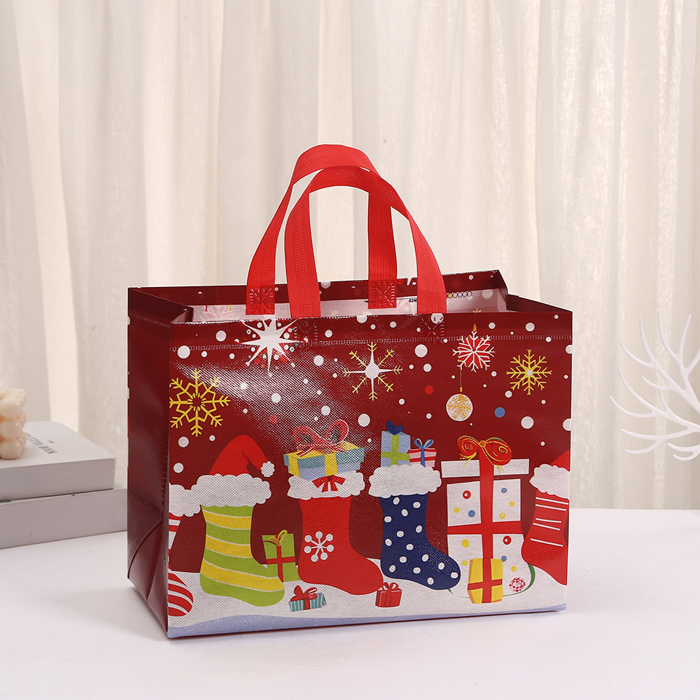

(Terbaru) Goodie Bag Natal/ Tote Bag Natal/ Bag Natal / Goodie Bag Christmas Kemasan kue Natal/ Tas Natal