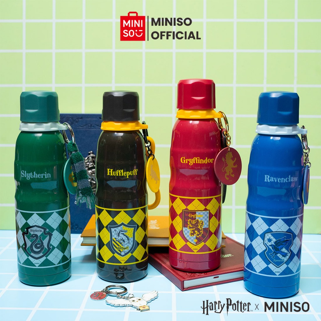 Miniso X Harry Potter Botol Air Minum Tumbler Stainless Steel Termos Vacuum Flask Hot & Cold 600mL