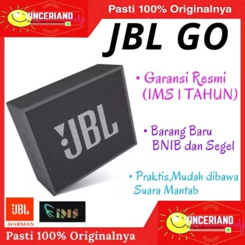 JBL GO ORIGINAL GARANSI RESMI IMS 1 TAHUN Speaker Portable Kecil Praktis Bass Mantab Not JBL GO2 GO3