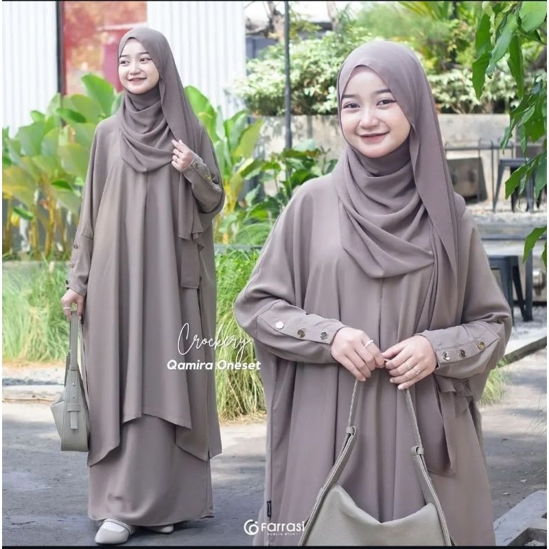 Setelan Rok Anak Tanggung 7 8 9 10 11 12 13 14 15 Tahun Perempuan Qamira One Set Tunik 2in1 Casual R