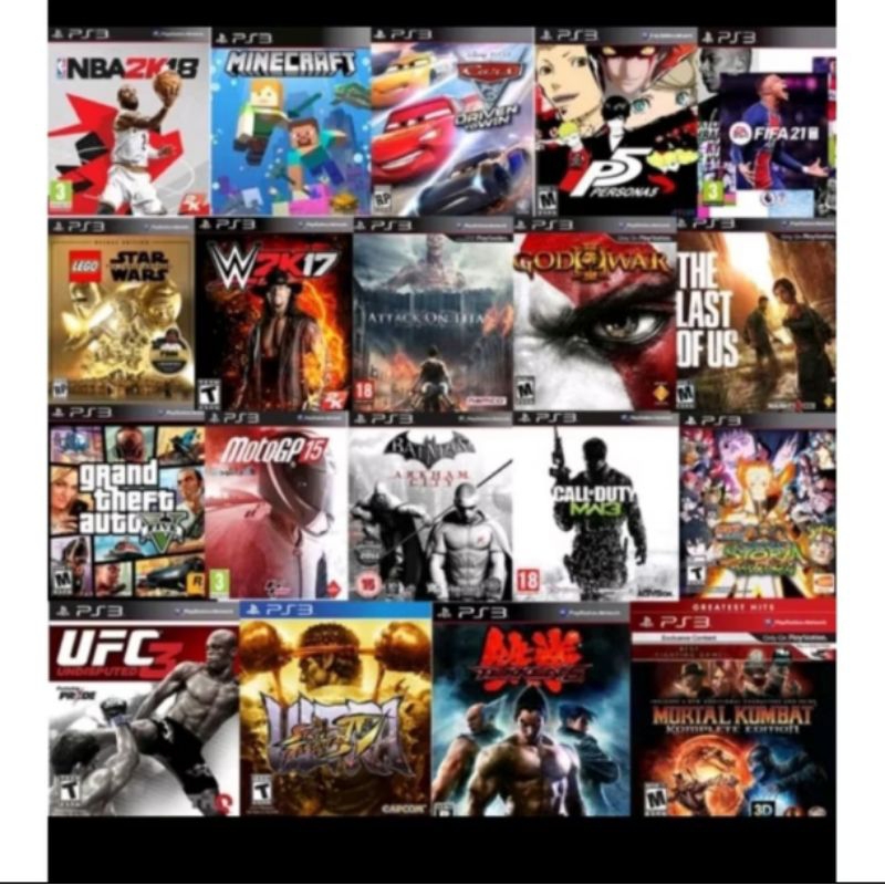 PAKET LENGKAP 800++GAME PS3 PKG MURAH